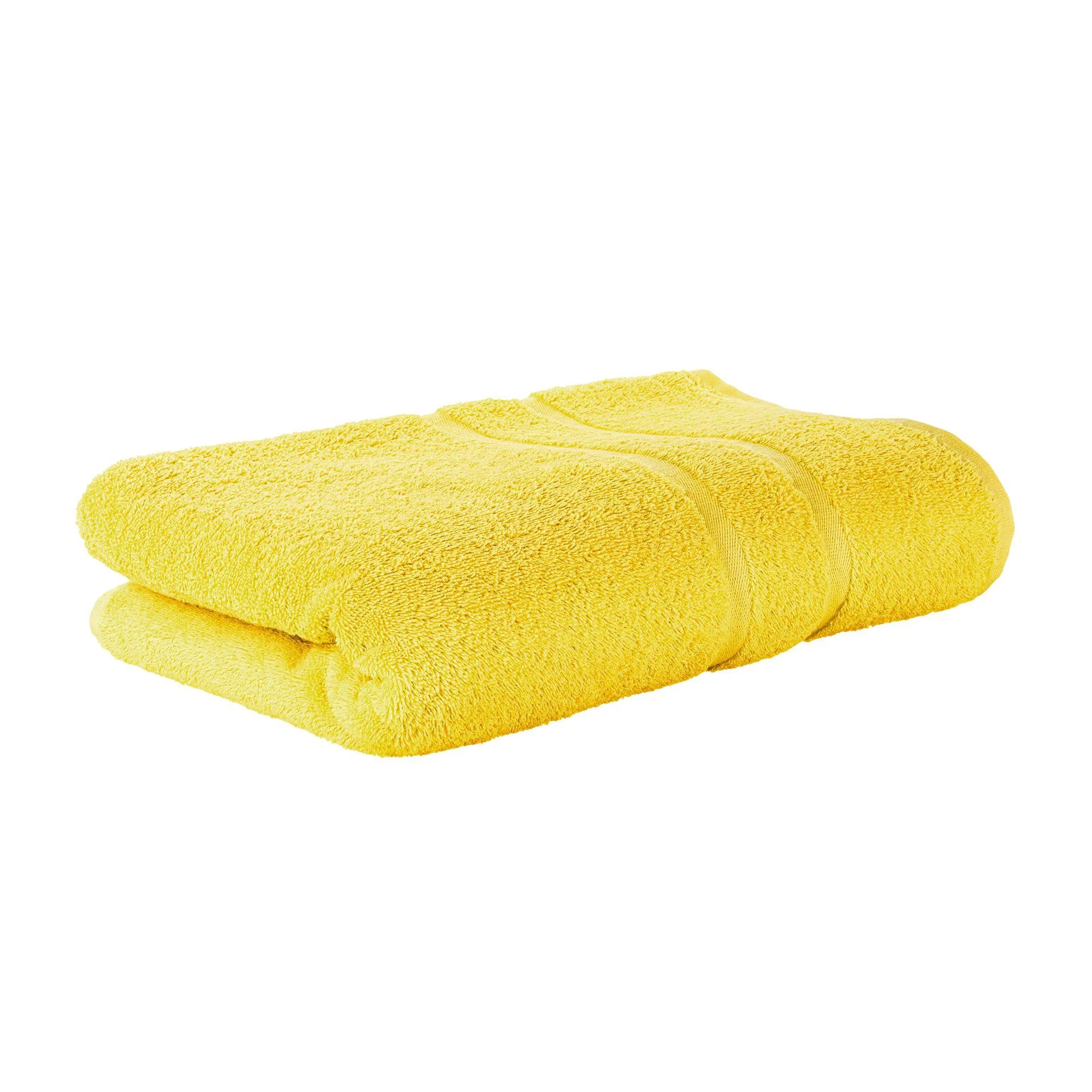 STICKANDSHINE Frottee-Handtücher – Gelb, 100% Baumwolle, 500 g/m²
